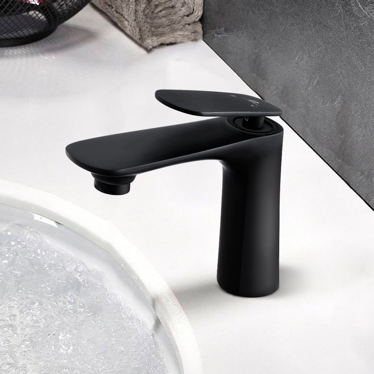 Design moderno economia miscelatore nero del lavandino del bagno – Homelody- it