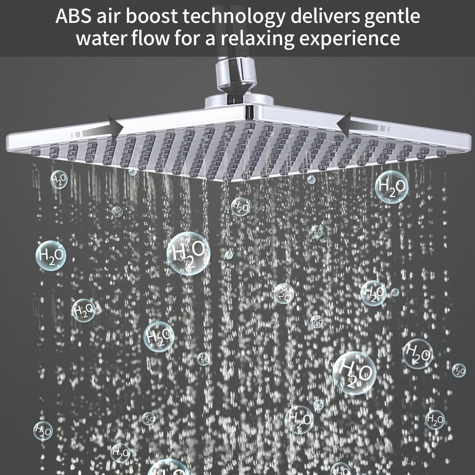 HOMELODY Sistema doccia con termostato cromato – Rubinetto doccia in acciaio inox con rubinetto incl. blocco di sicurezza a 38 °C, doccetta in ABS, asta doccia regolabile, set completo